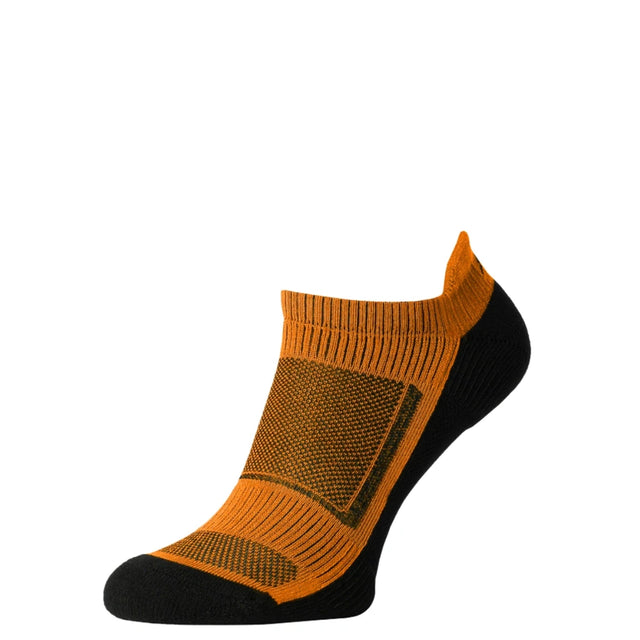 Low Cut Sock Summer Multisport LowDry, Black and Orange