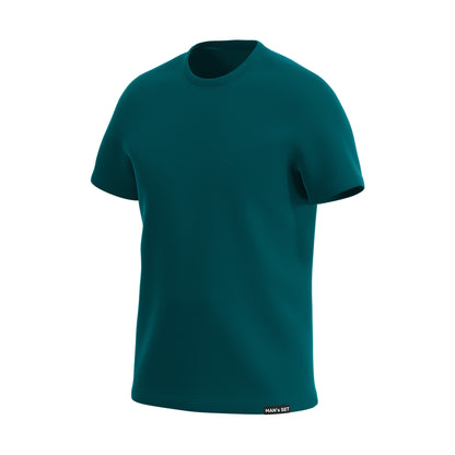 Super-soft Crew Neck T-Shirt, Forest Green