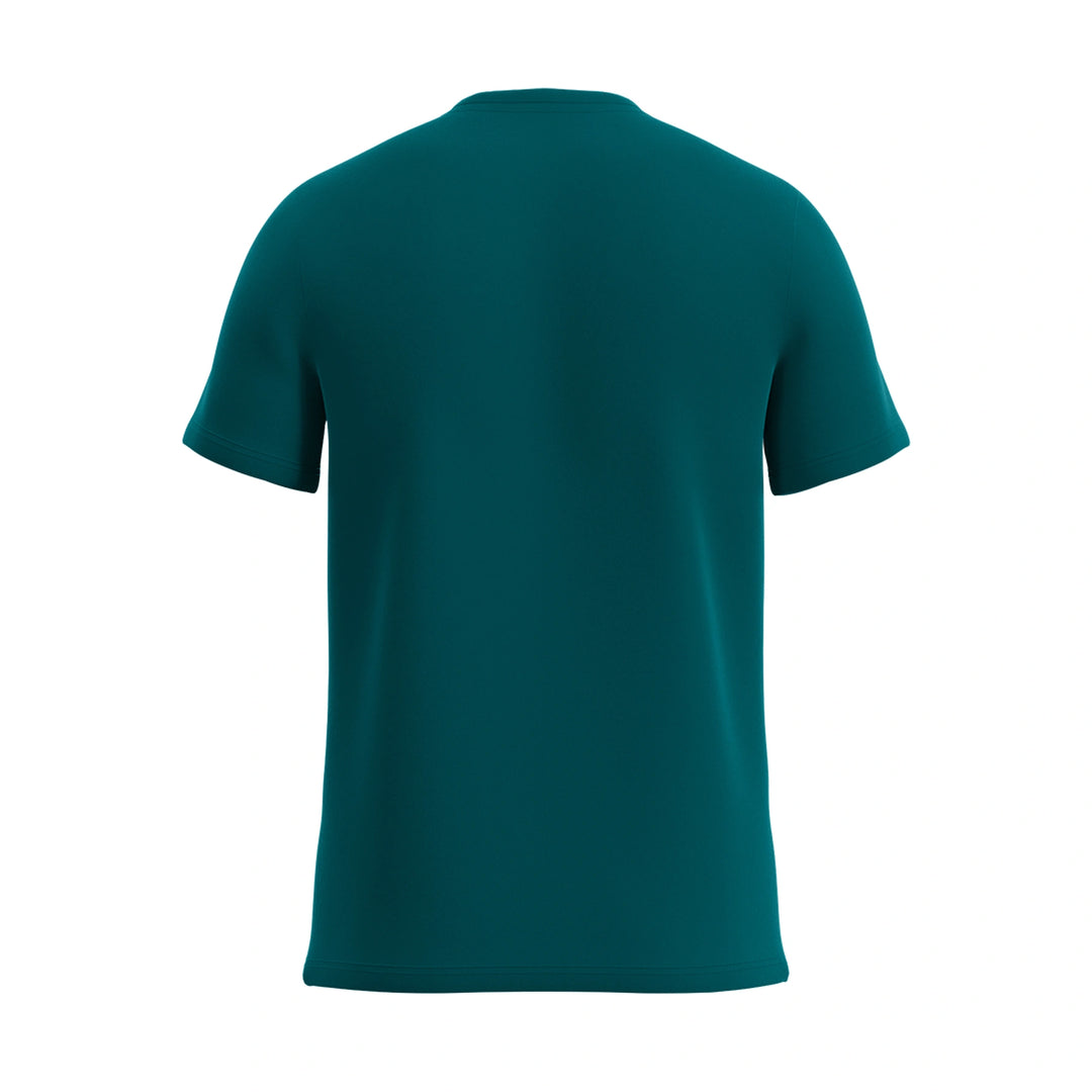 Men's U-Neck T-Shirt with Tailored Fit in Forest Green