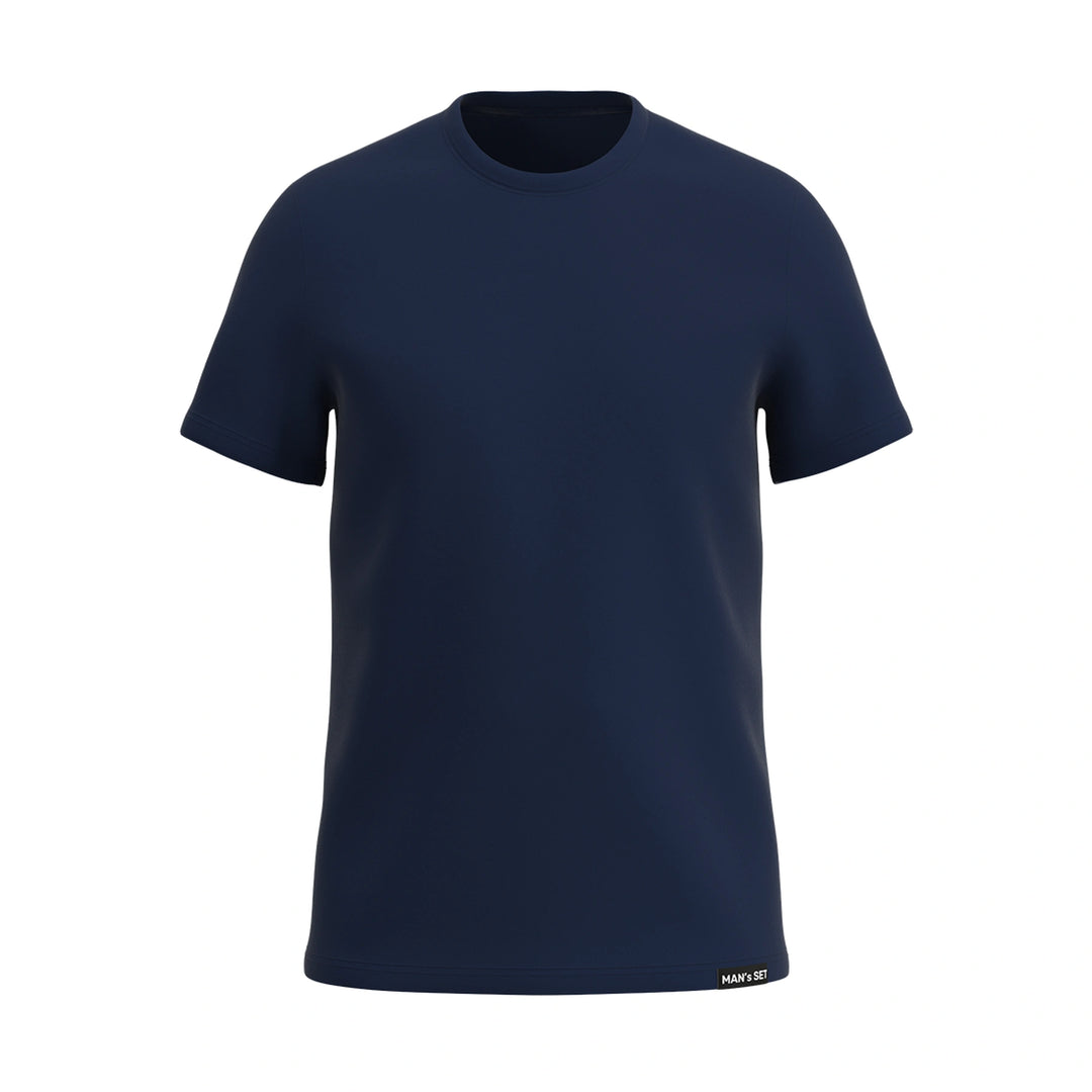 Basic U-neck Plus – Your Ultimate Everyday Essential, Navy