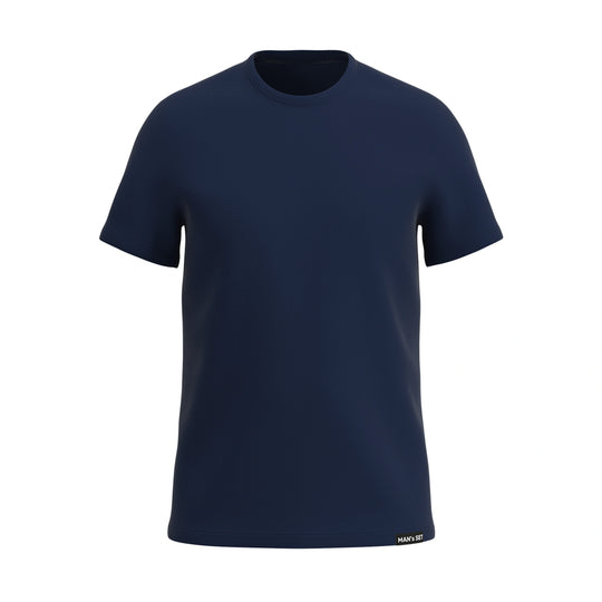 Basic U-neck Plus – Your Ultimate Everyday Essential, Navy