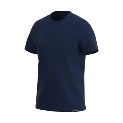 Super-soft Crew Neck T-Shirt, Navy