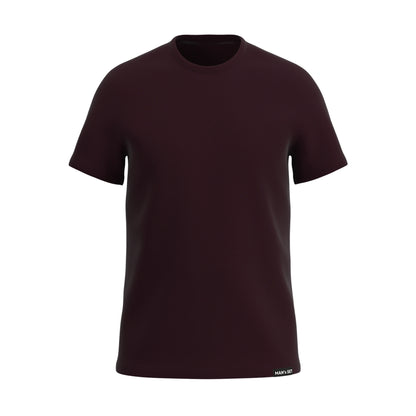 Super-soft Crew Neck T-Shirt, Plum