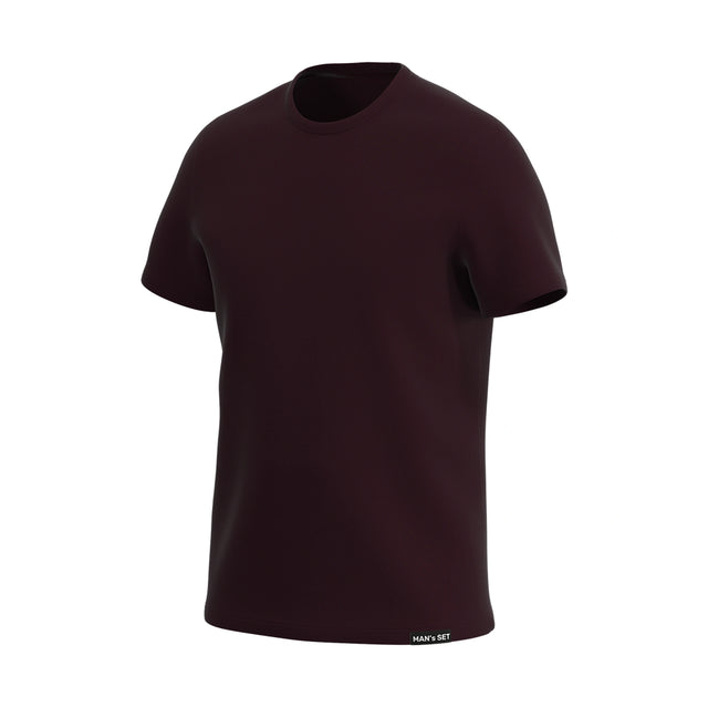 Super-soft Crew Neck T-Shirt, Plum