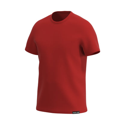 Super-soft Crew Neck T-Shirt, Red