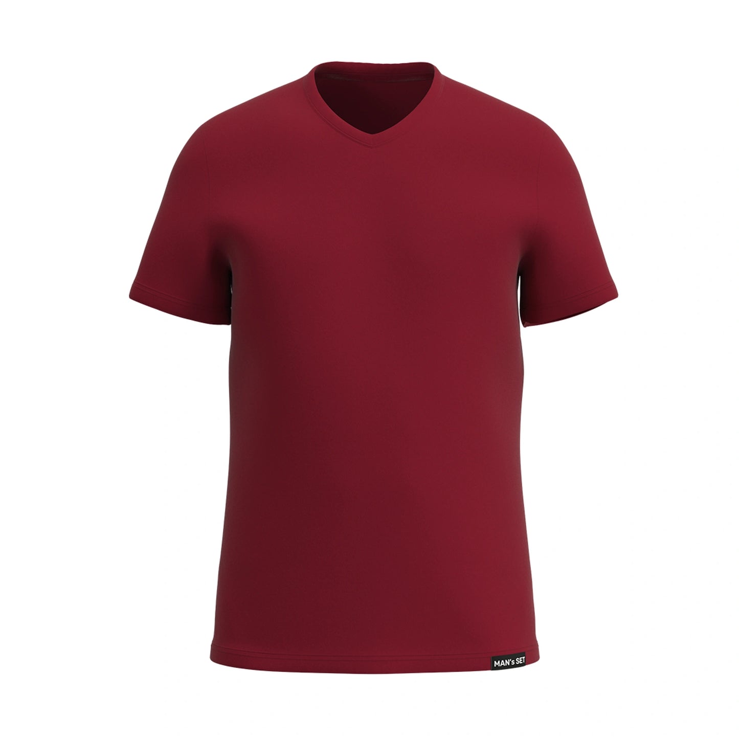 Super-soft V-Neck T-Shirt, Burgundy