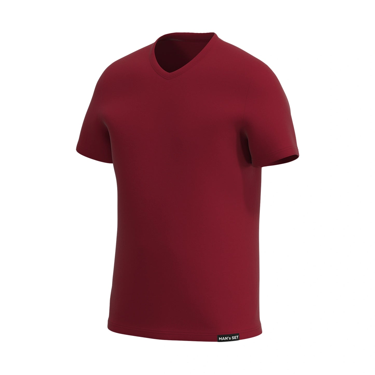 Super-soft V-Neck T-Shirt, Burgundy