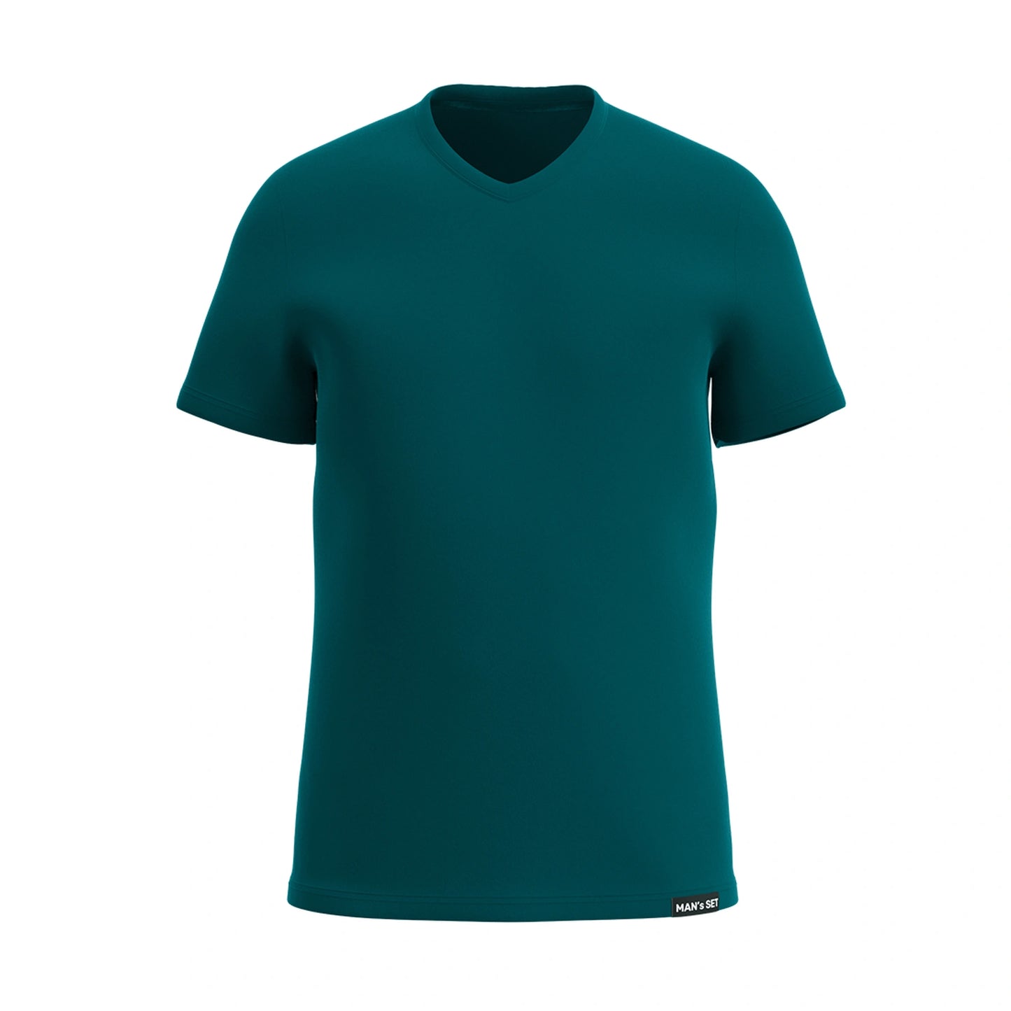 Super-soft V-Neck T-Shirt, Forest Green