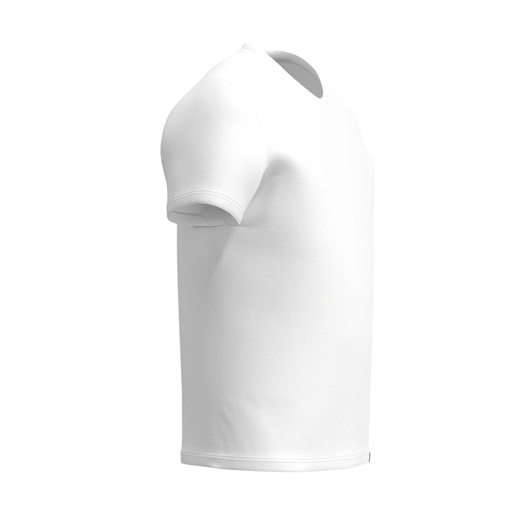 Slip Basic V-neck 4XL–8XL Blanco con bragueta abierta