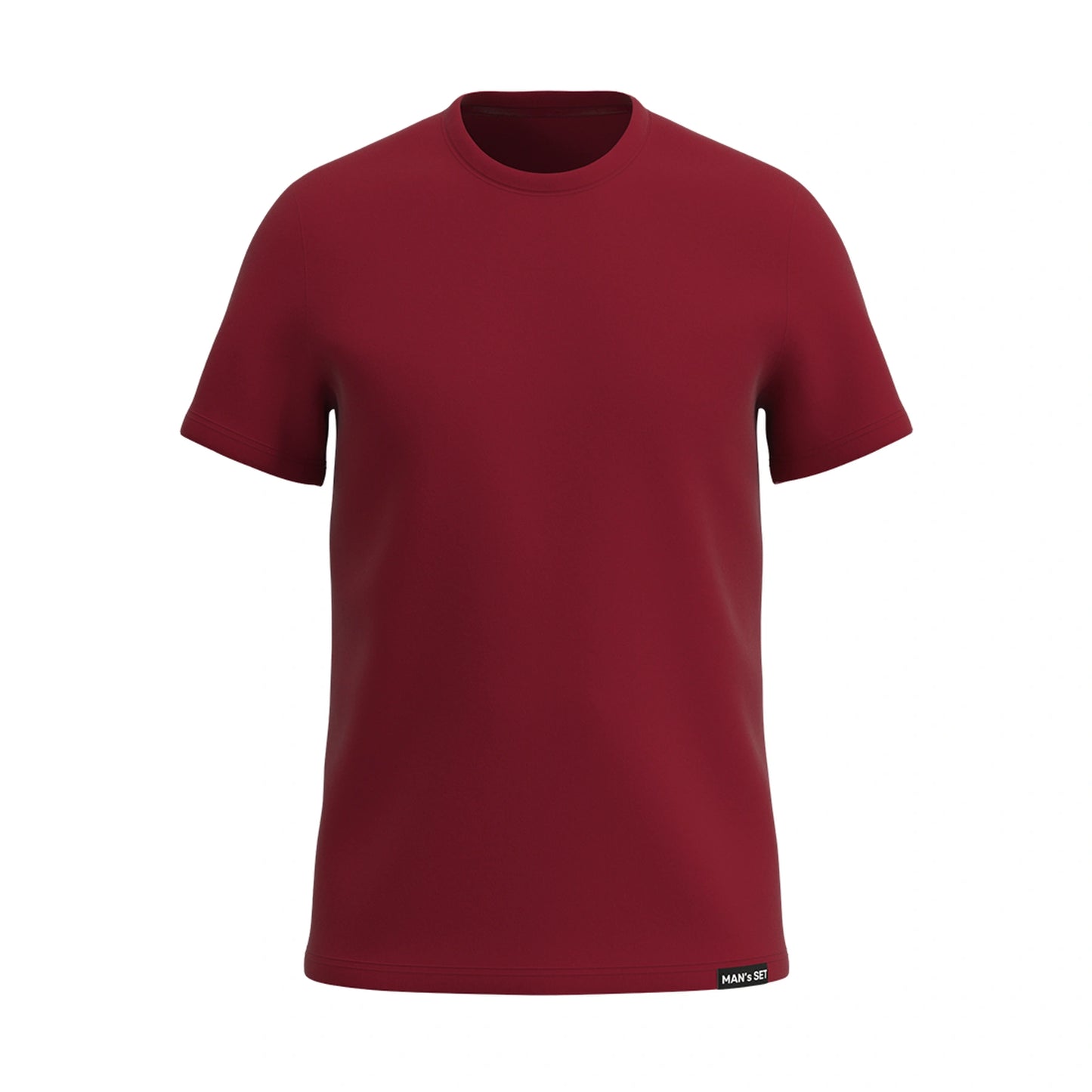 Super-soft Crew Neck T-Shirt, Burgundy