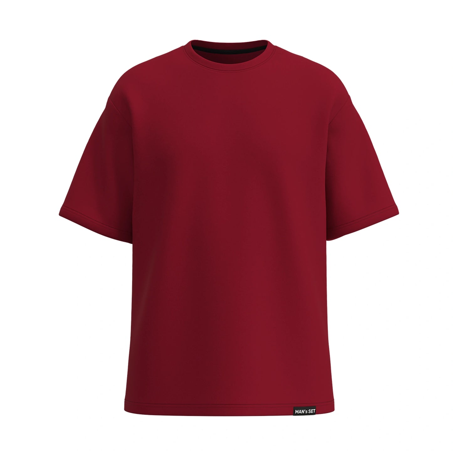 Soft Cotton Oversized T-Shirt, Burgundy