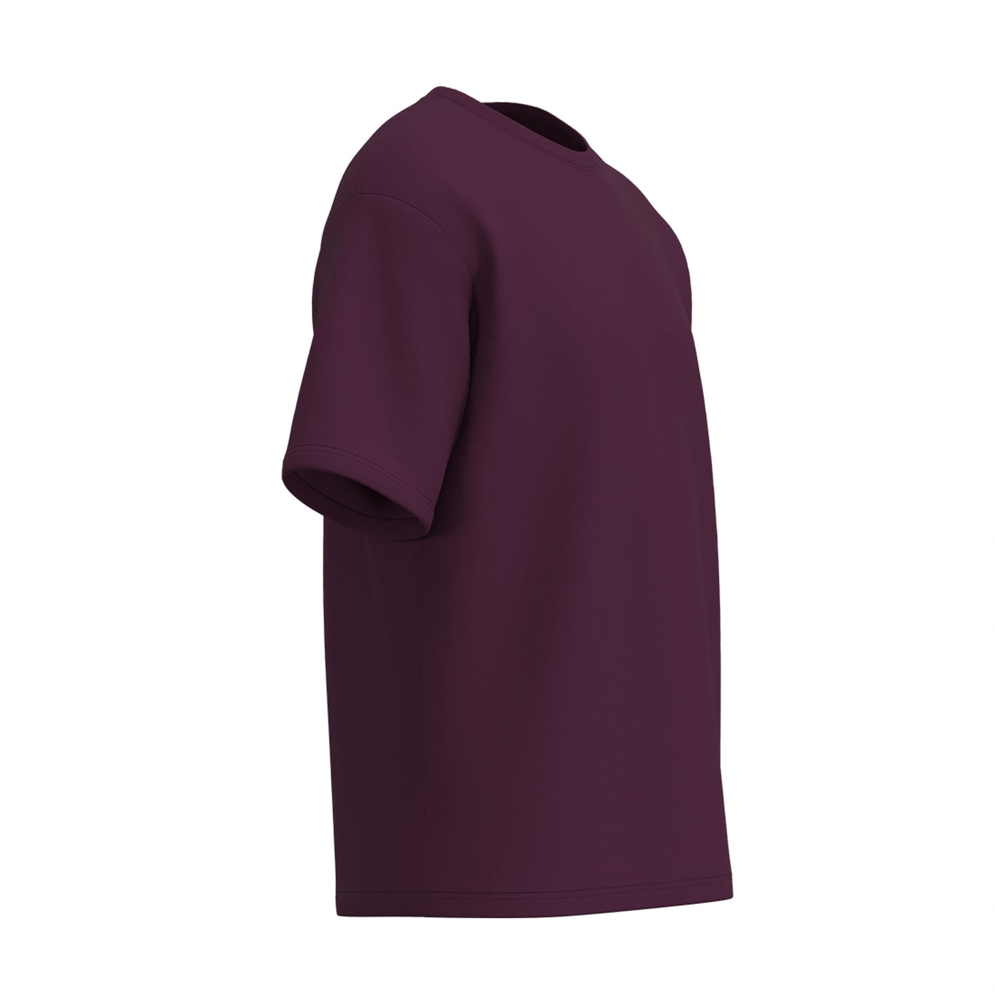 Soft Cotton Oversized T-Shirt, Plum