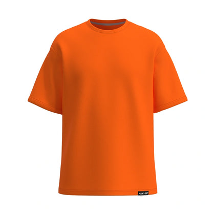 Soft Cotton Oversized T-Shirt, Orange