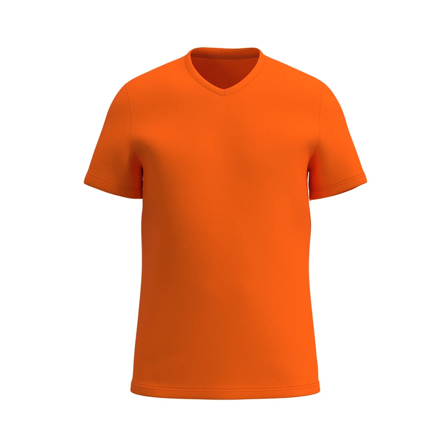 T-shirt à col en V Kids Super-Soft, orange