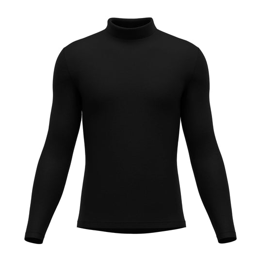 Thermal Long Sleeve Turtleneck Active, Black