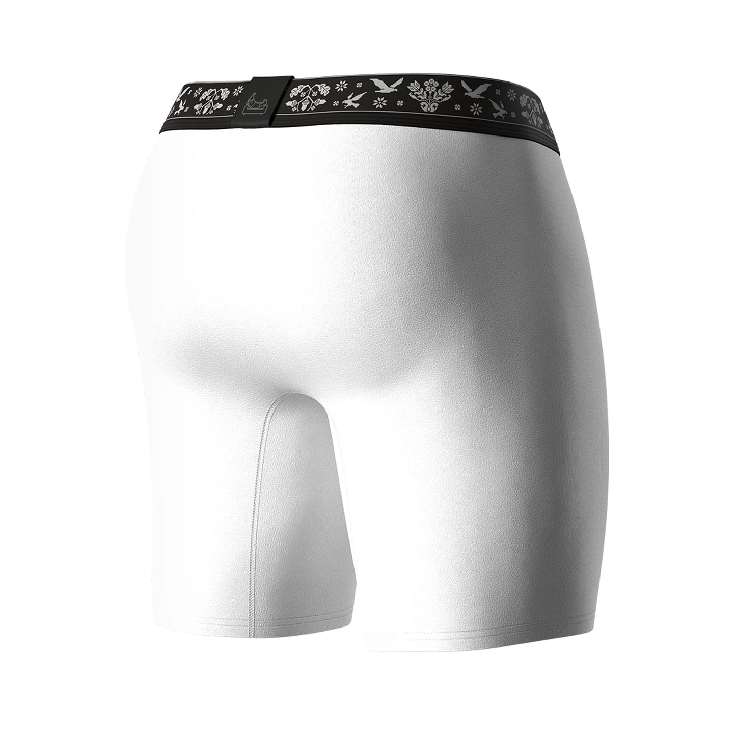 CoolCore Micromodal Boxer Briefs 6.7" OpenFly, White