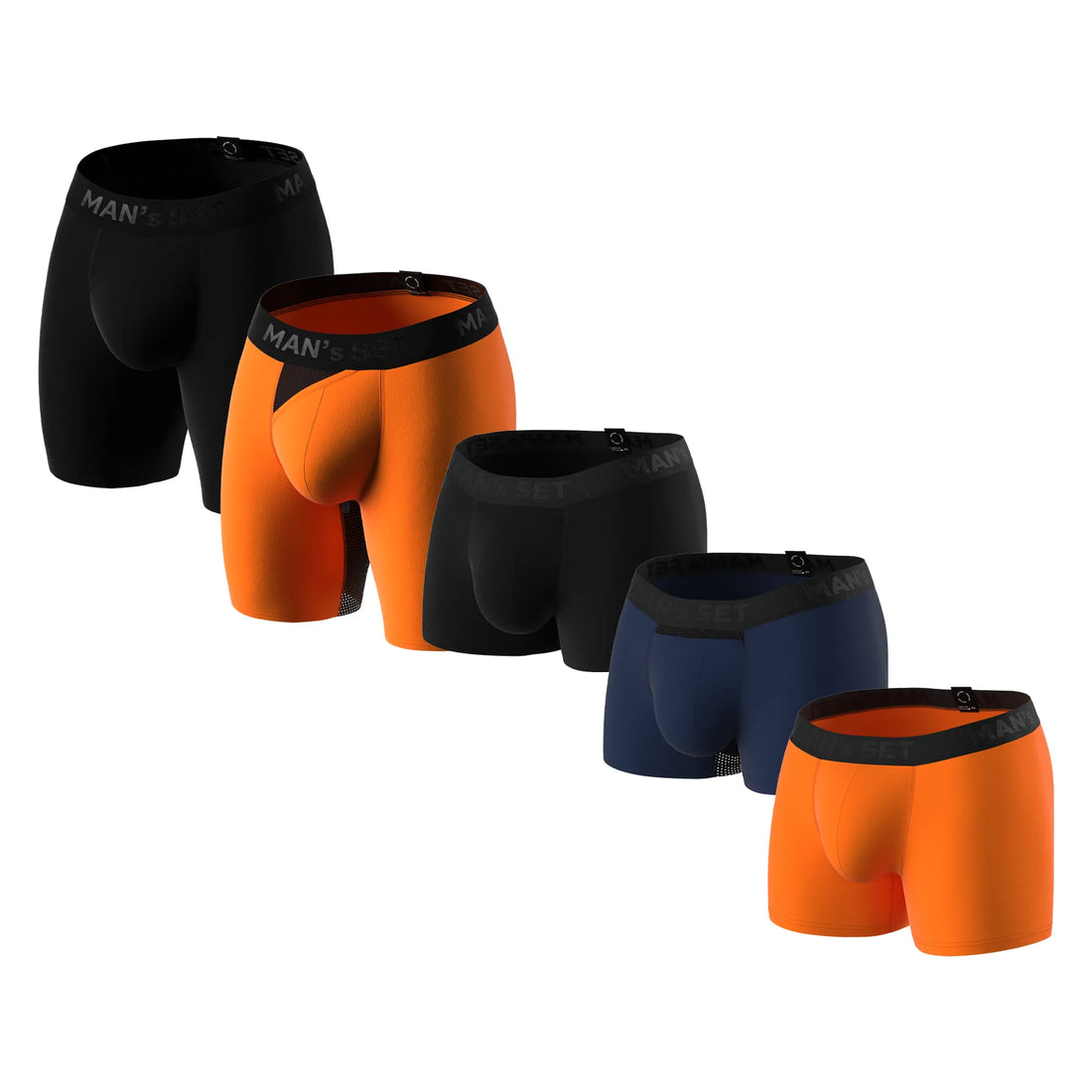 Man’s SET Ultimate Anatomy Collection Plus, colorful anatomical boxer set, breathable men’s underwear, front view