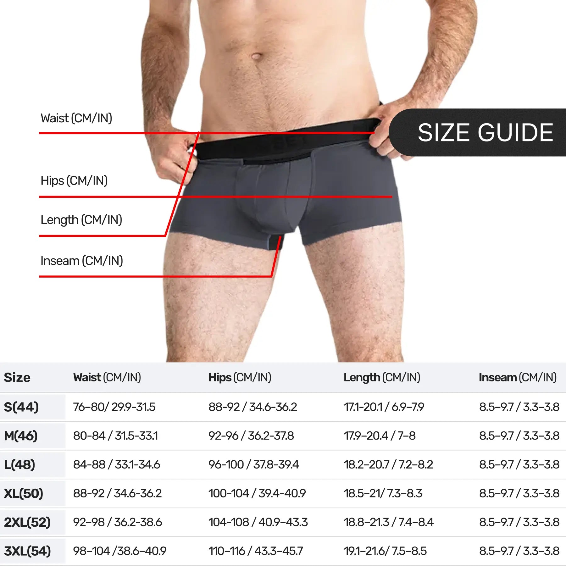 AirFlow Trunk 3.6" Open Fly, Graphite