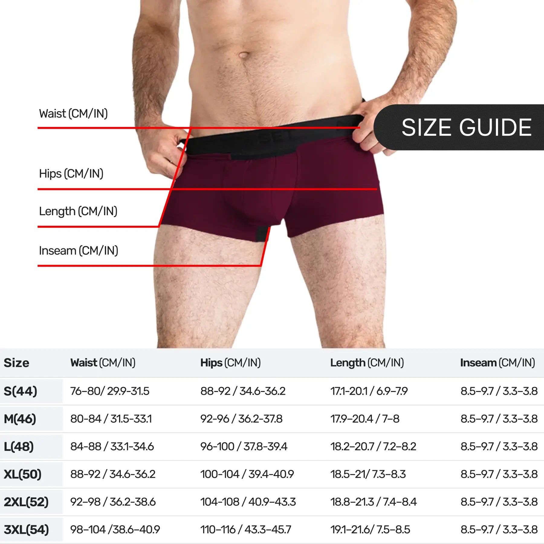 AirFlow Trunk 3.6" Open Fly, Plum