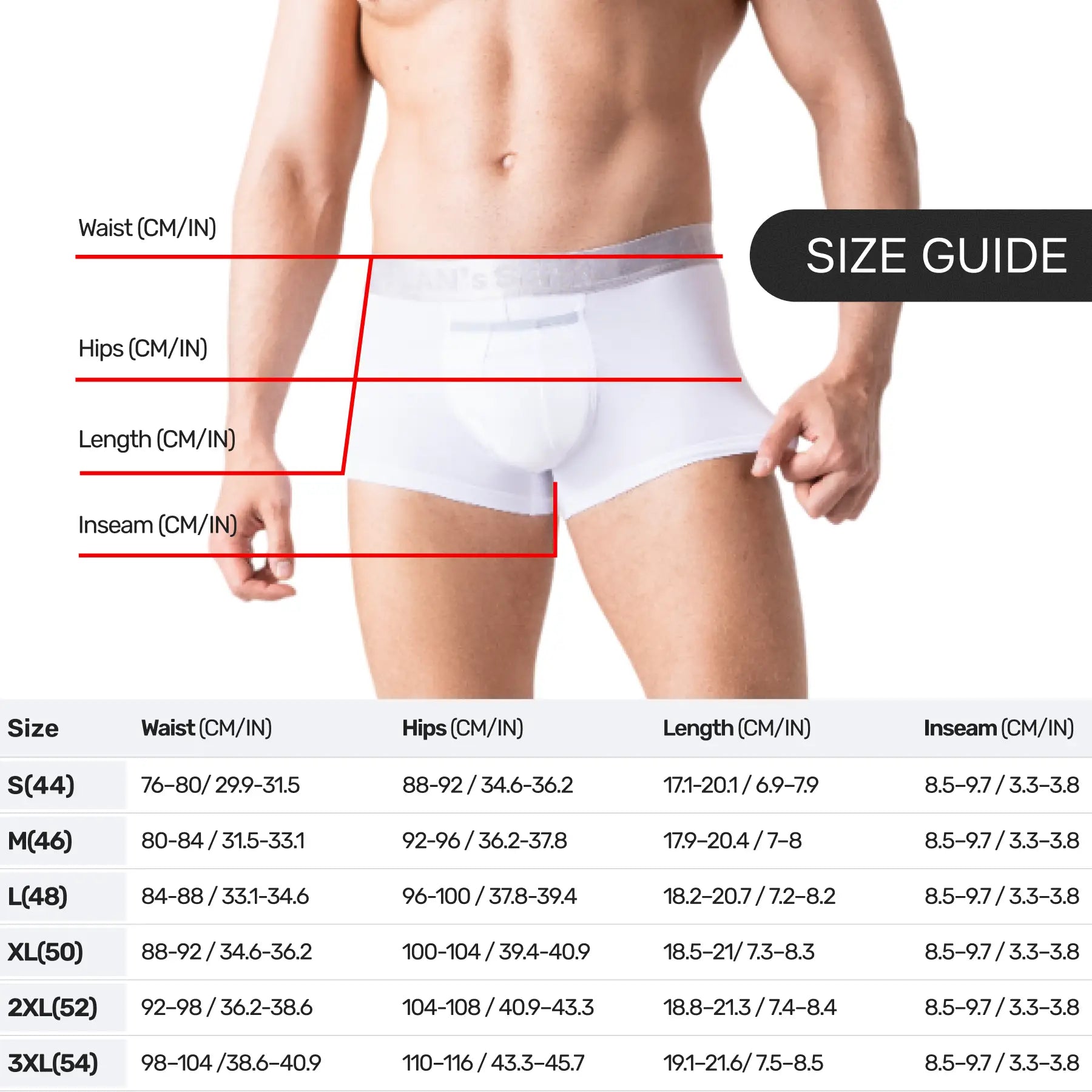 AirFlow Trunk 3.6" Open Fly, Silver Series, White