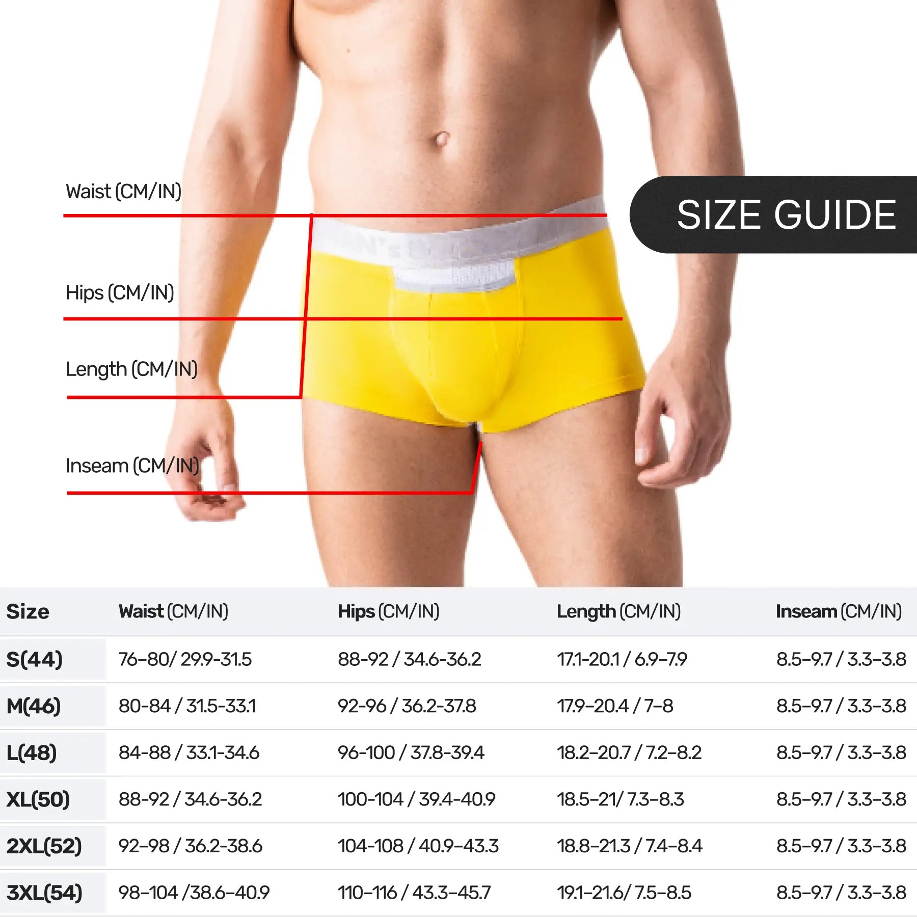 AirFlow Trunk 3.6" Open Fly, Silver Series, Yellow