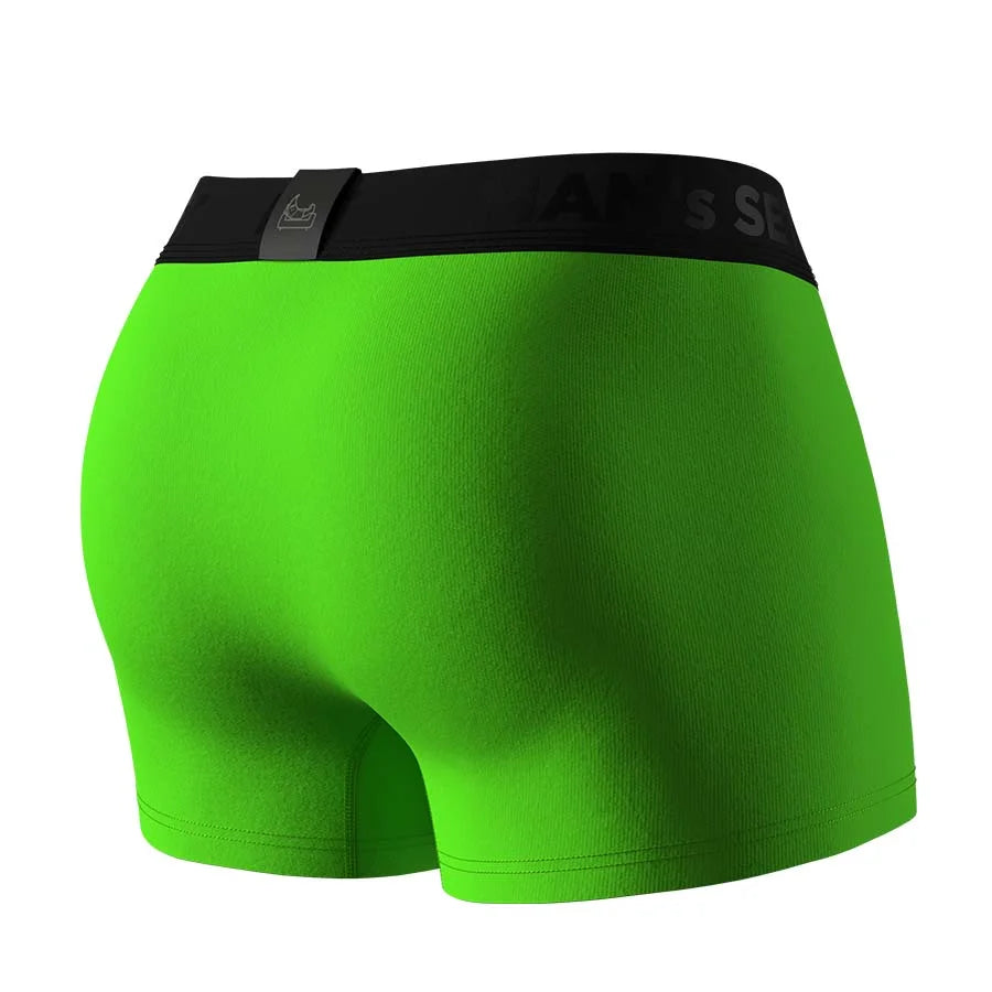 FlexFit Trunk 3.2″ Open Fly, Lime Green