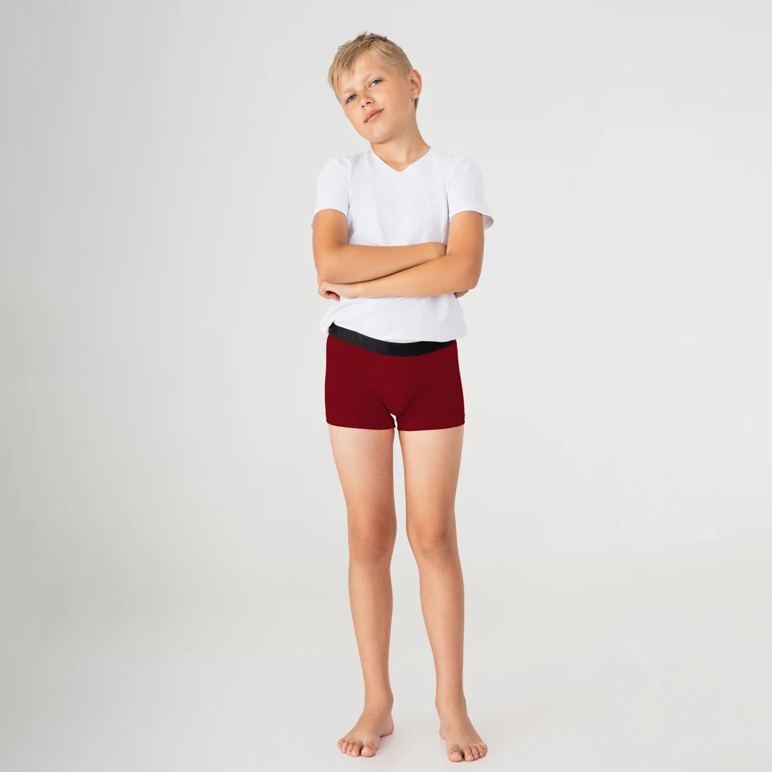 ProActive Kids Trunks 2.8" 5-Pack, Navy/Plum/Burgundy/Red/Bright Blue