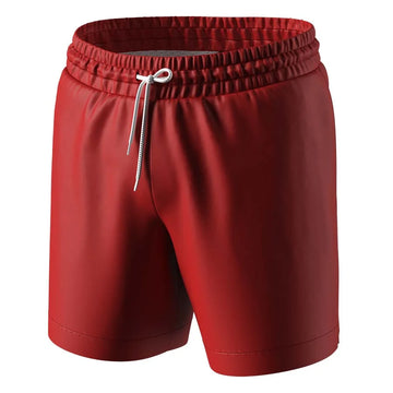 Men’s Anatomic Swim Shorts in Red Front View