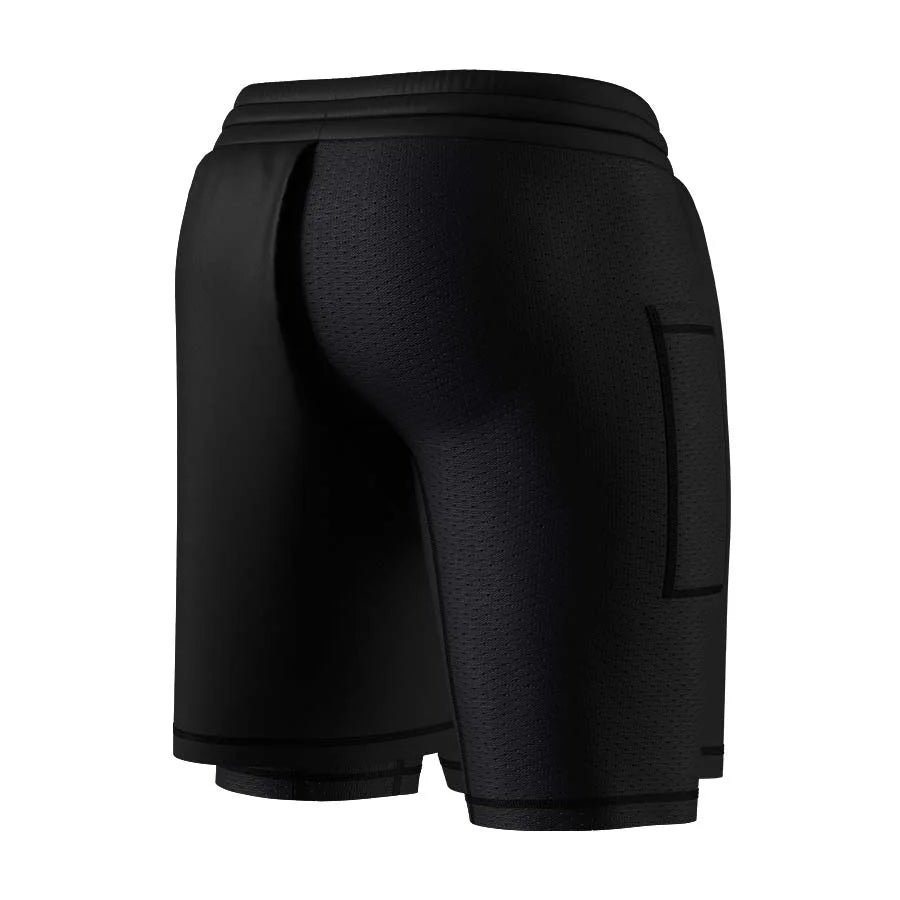 Men’s Shorts Anatomic 2-in-1 Balance with built-in liner in Black Side View