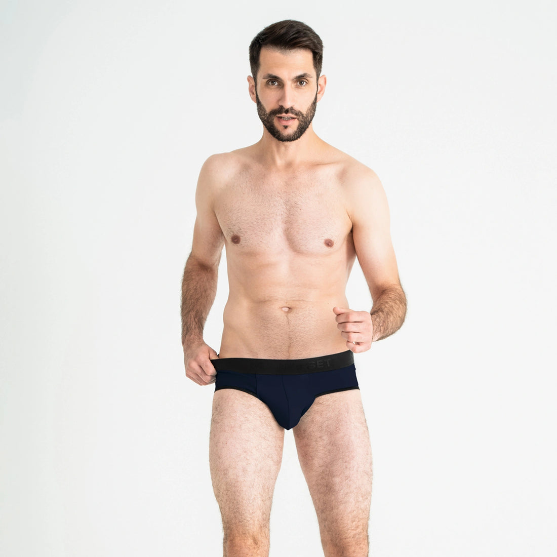PowerStretch Brief Open Fly, Navy