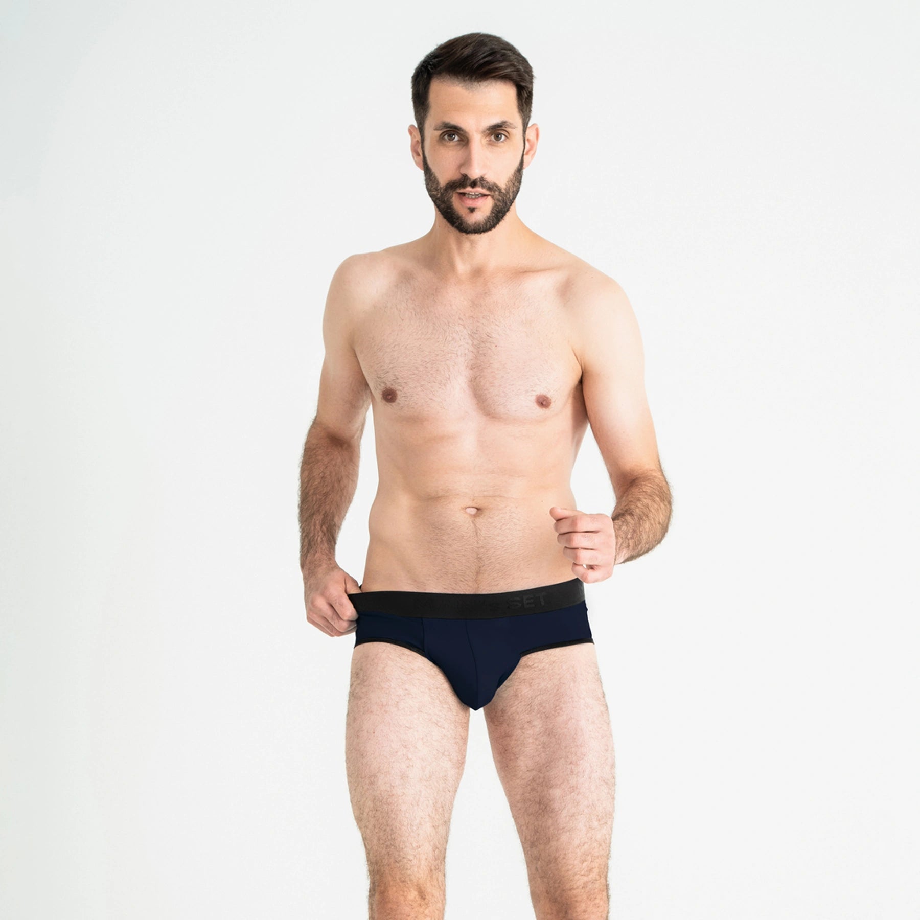 PowerStretch Brief Open Fly, Navy