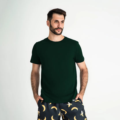 Super-soft Crew Neck T-Shirt, Forest Green