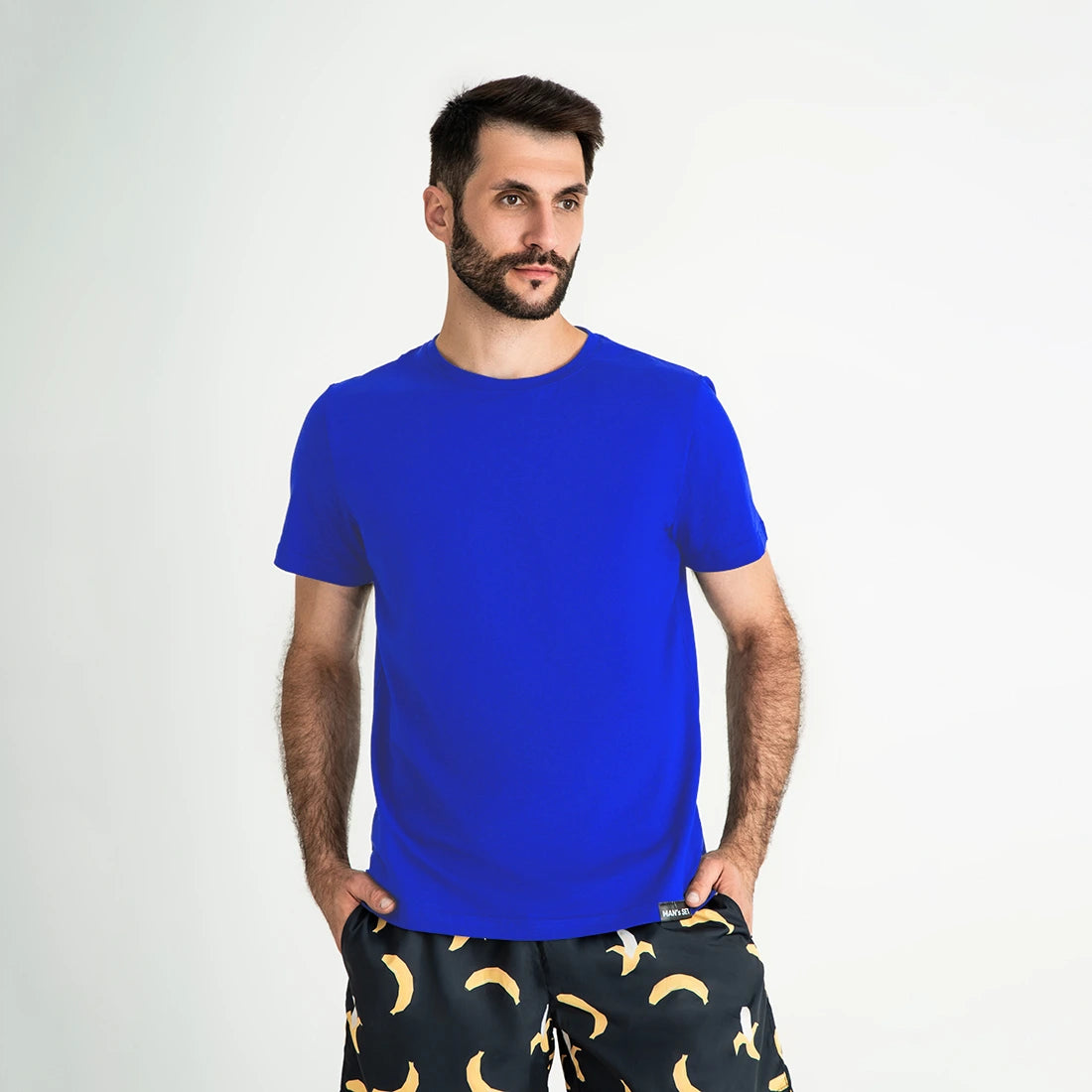 Super-soft Crew Neck T-Shirt, Electric Blue