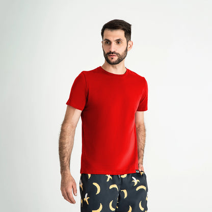 Super-soft Crew Neck T-Shirt, Red