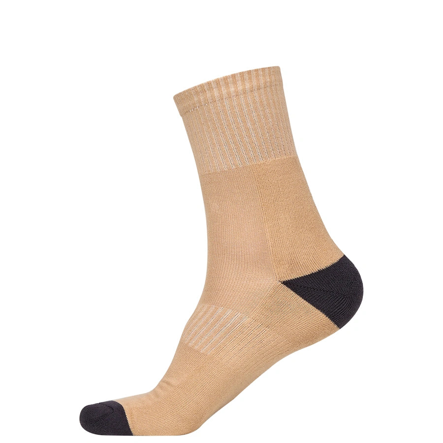 Calcetín medio invierno clásico  Beige