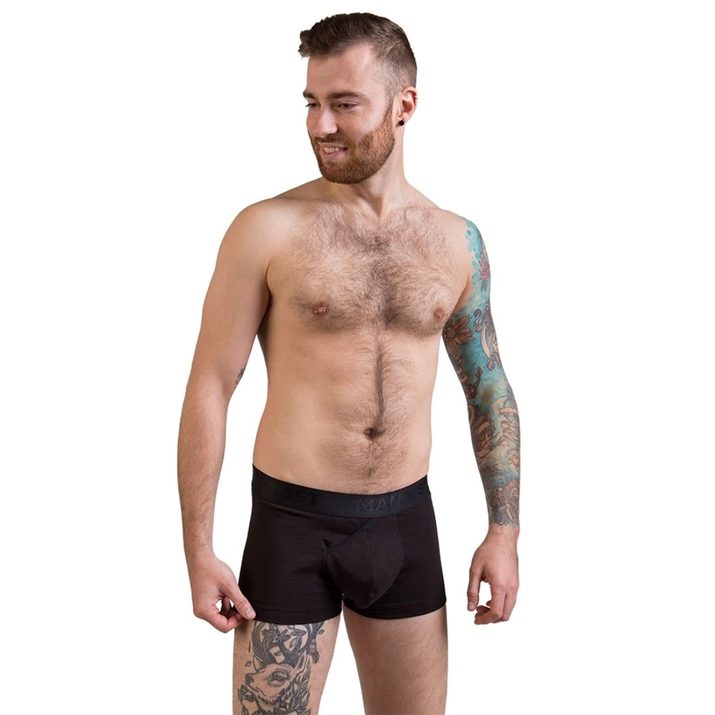 FlexFit Trunks  3.2" OpenFly, Black