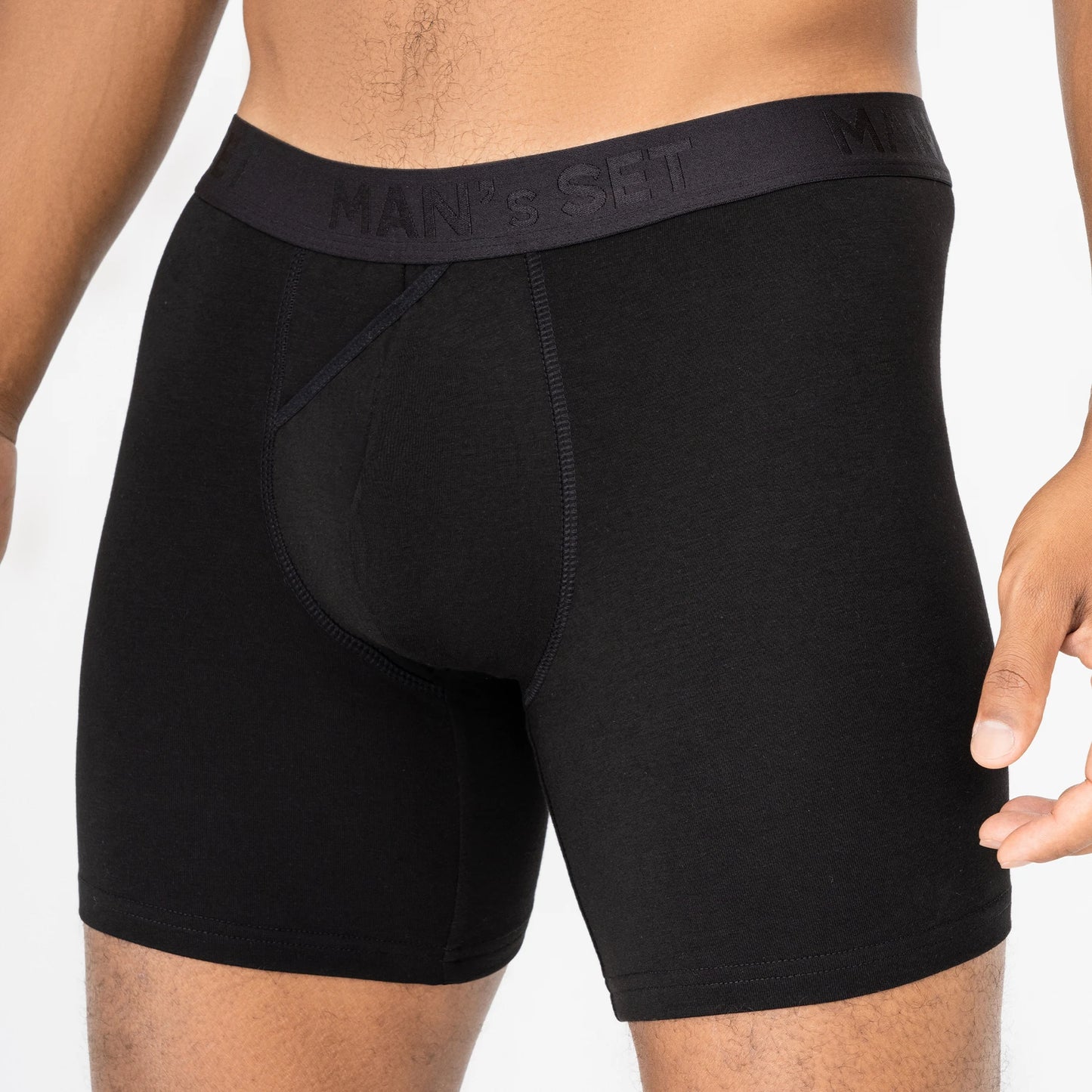 CoolCore Micromodal Boxer Brief 6.7" OpenFly, Black