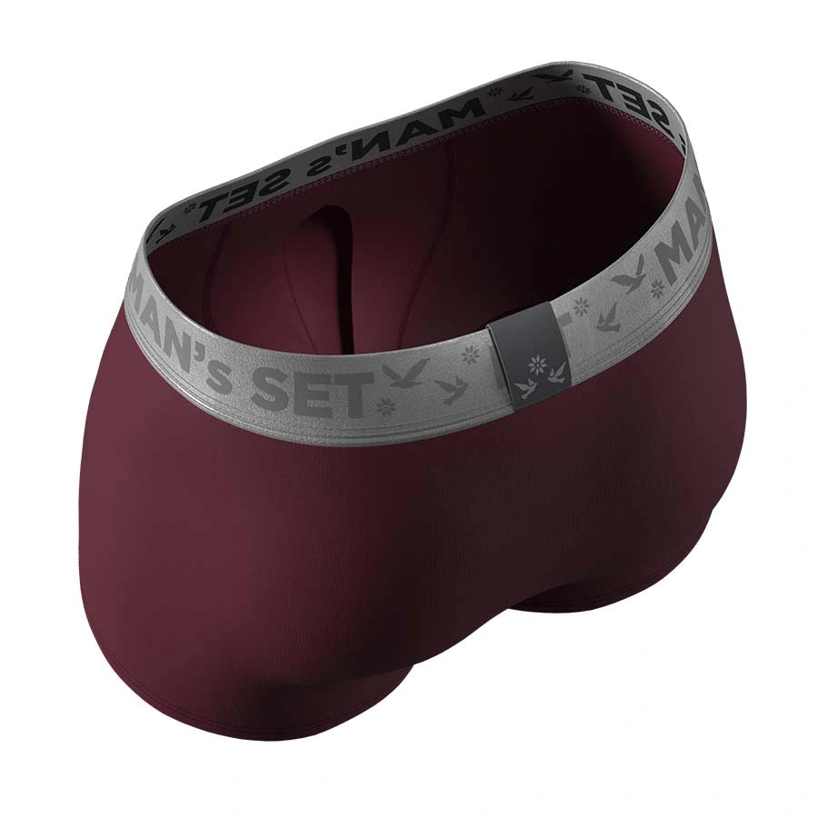 Men’s FlexFit Trunk Open Fly in Cherry Interior View