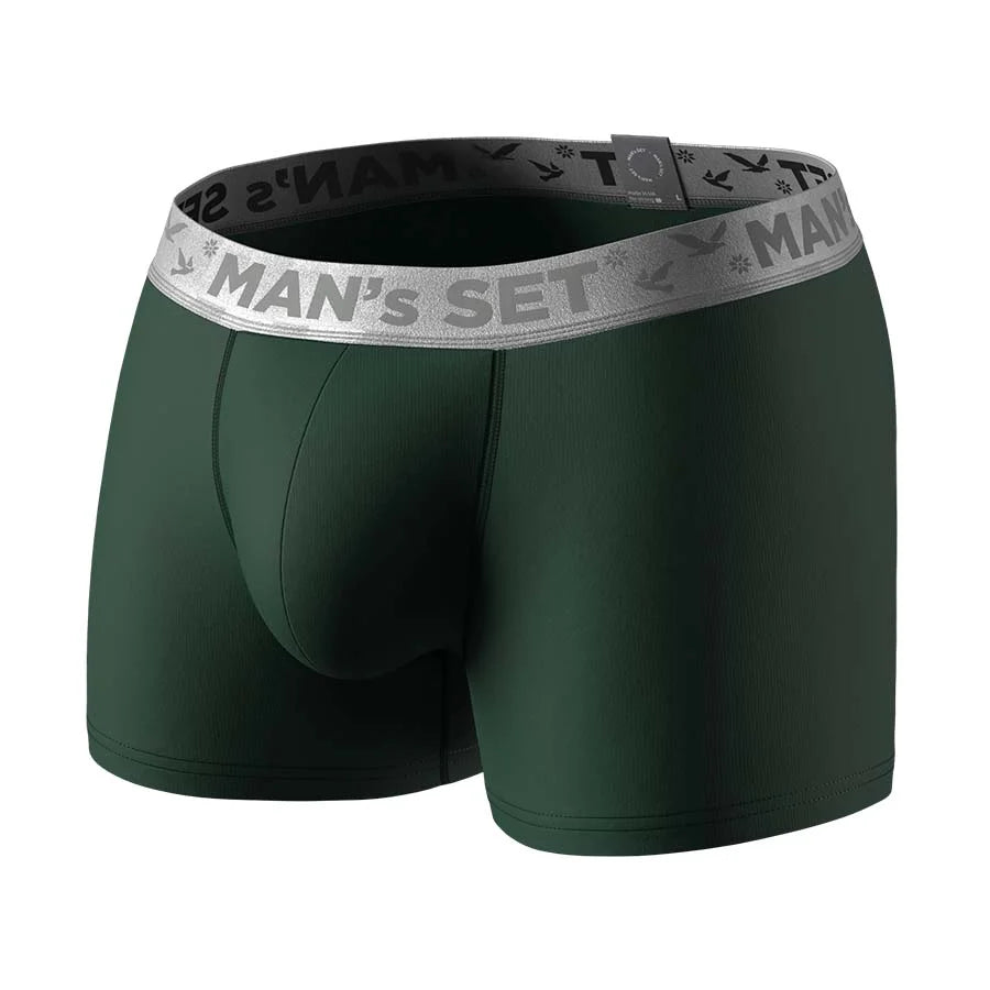 PowerStretch Trunk 3.9", Silver Series, Forest Green