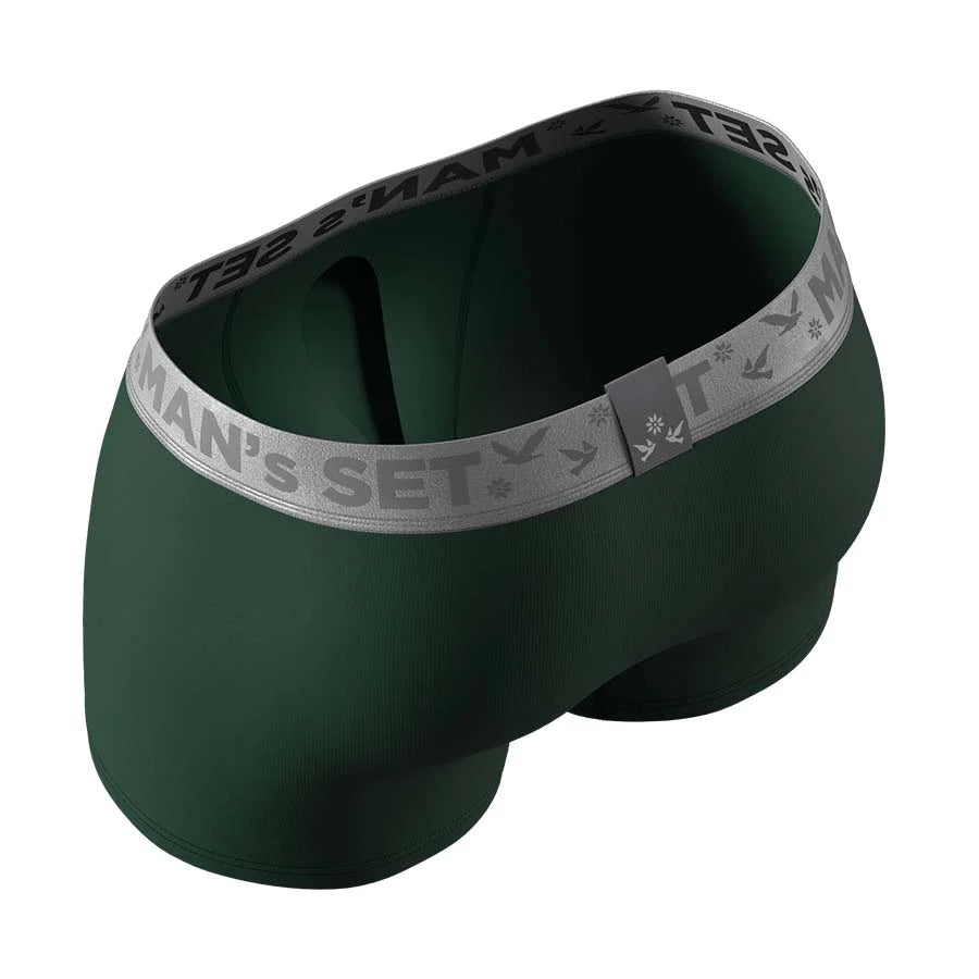 PowerStretch Trunk 3.9", Silver Series, Forest Green