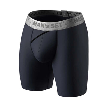 UltraSoft Boxer Brief 7.6" Open Fly, Silver Series, Navy