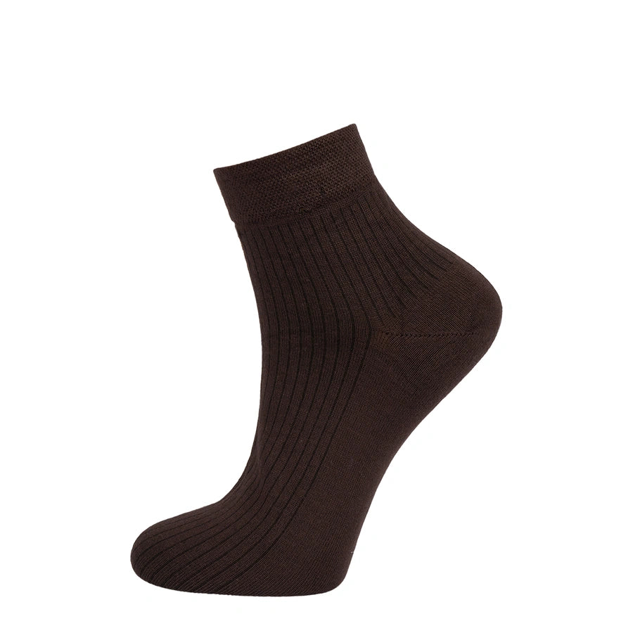 Middle Sock Bamboo, Brown