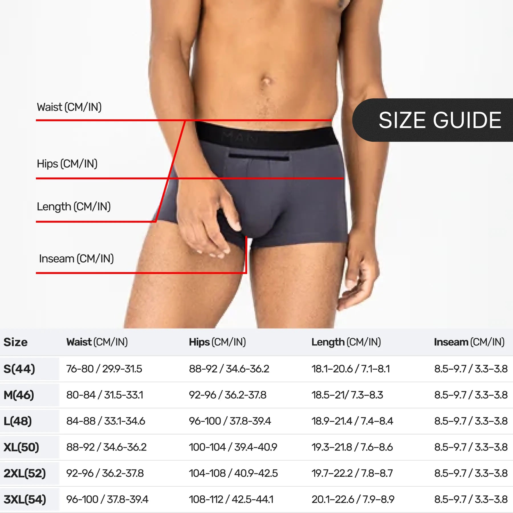 BreezeFlow Micromodal Trunk 3.6" Open Fly, Graphite