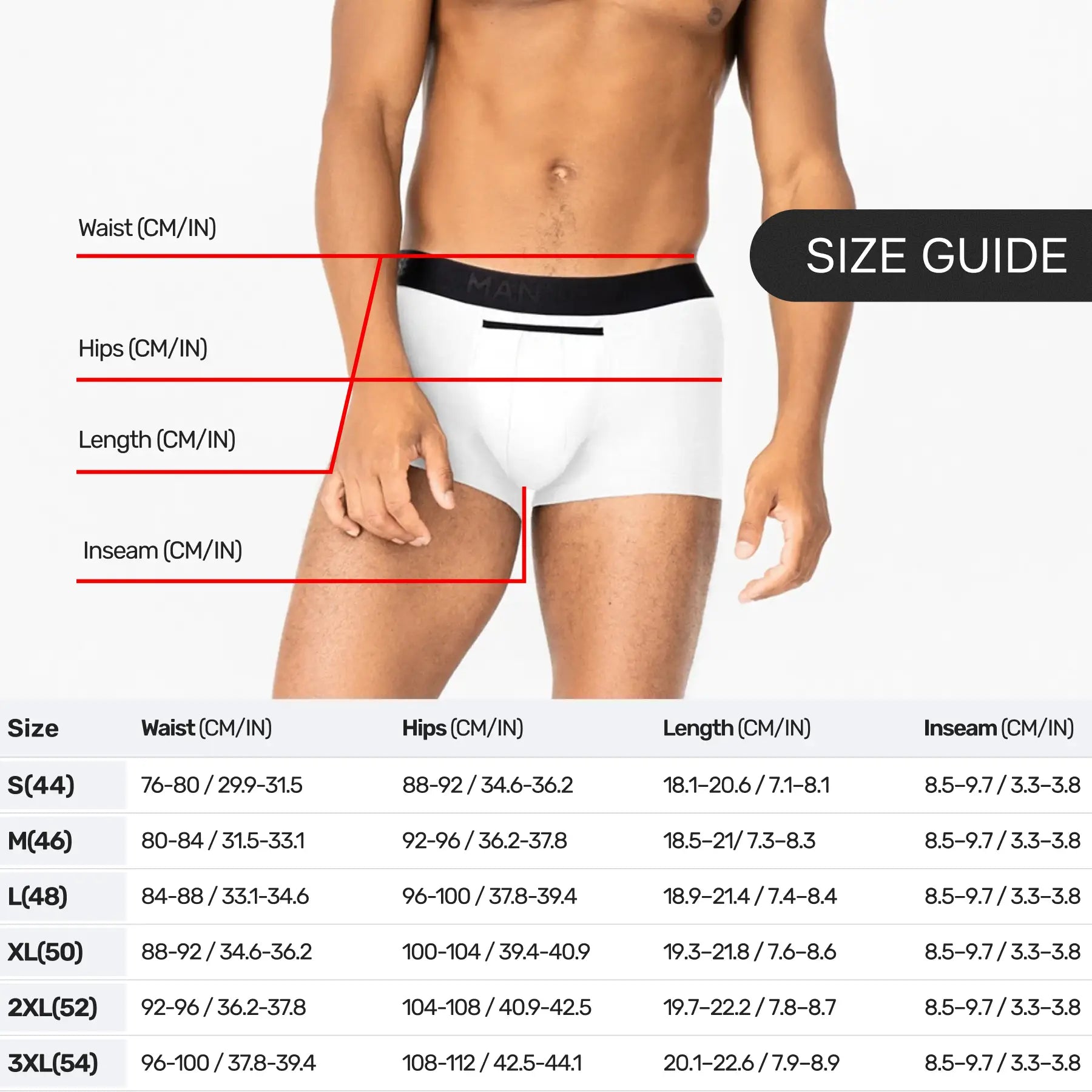 BreezeFlow Micromodal Trunk 3.6" Open Fly, White