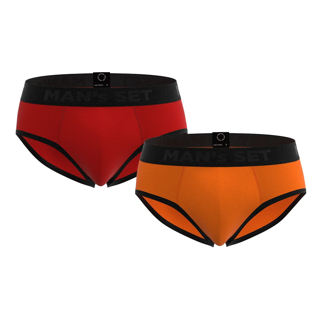 UltraSoft Kids Briefs 2.8" 2-Pack, Red/Orange