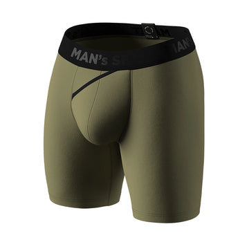 UltraSoft Boxer Brief 7.6" Open Fly, Light Khaki