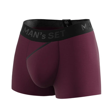 Plum FlexFit Trunk 3.2" OpenFly by Man’s SET, anatomical breathable men’s underwear, front view
