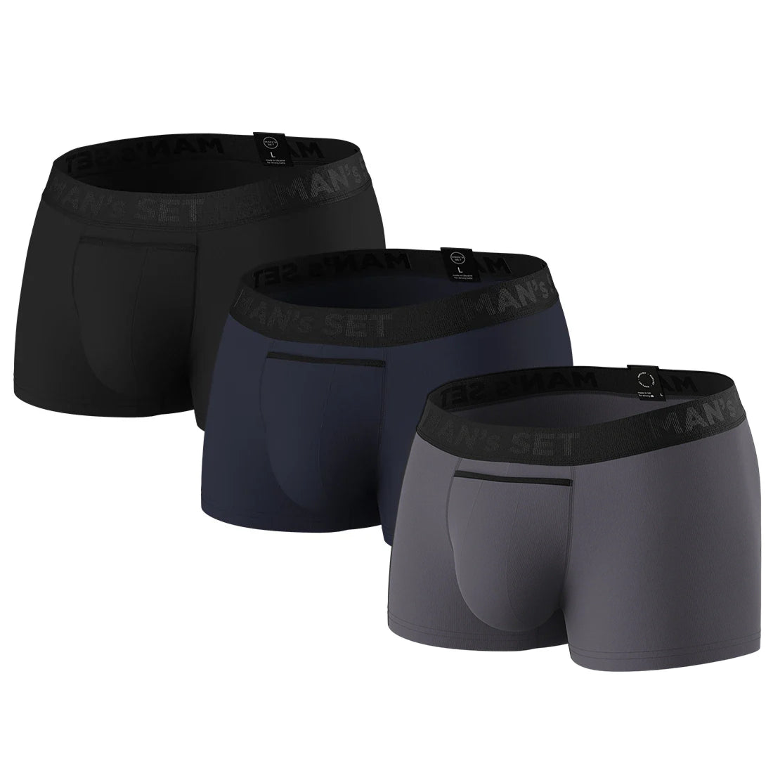 Men’s Trunks UltraSoft with Chafe Reduction in 3-Pack, Product Set View