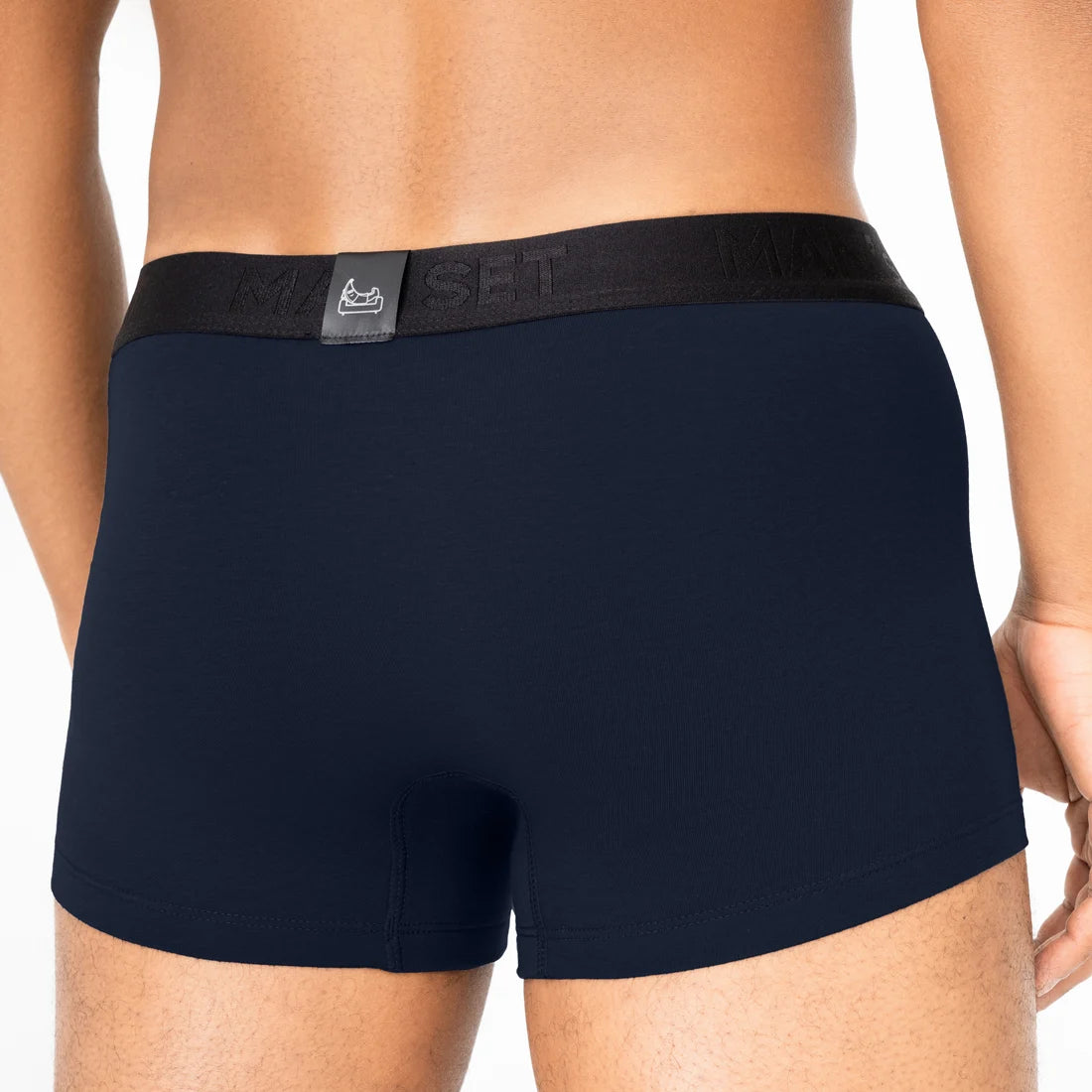 Men’s Trunks UltraSoft with Chafe Reduction in Navy, Back View