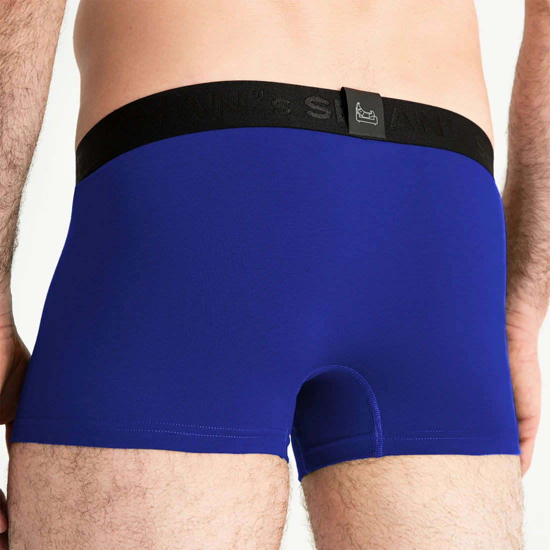 Men's Trunks FlexFit with Moisture Wicking in Electric Blue, Back View